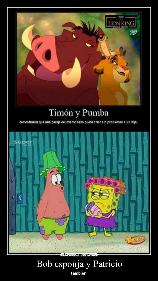 Bob esponja y Patricio -