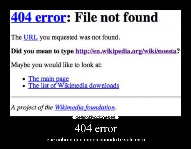404 error -