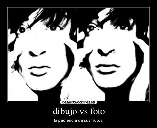 dibujo vs foto -