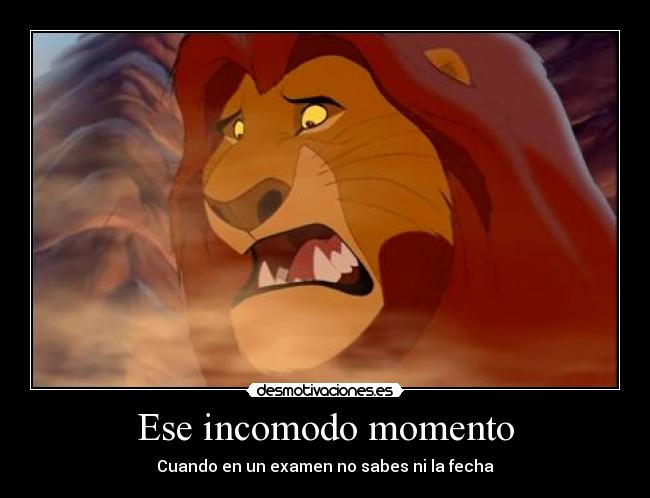 Ese incomodo momento - Cuando en un examen no sabes ni la fecha