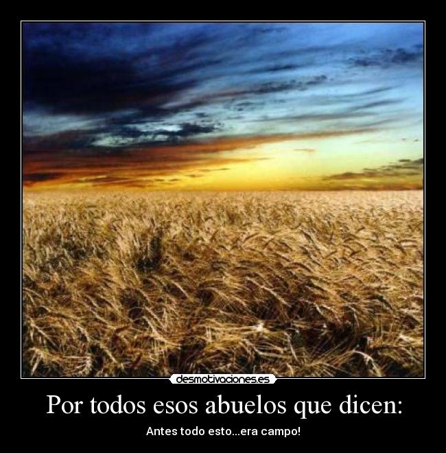 Por todos esos abuelos que dicen: -