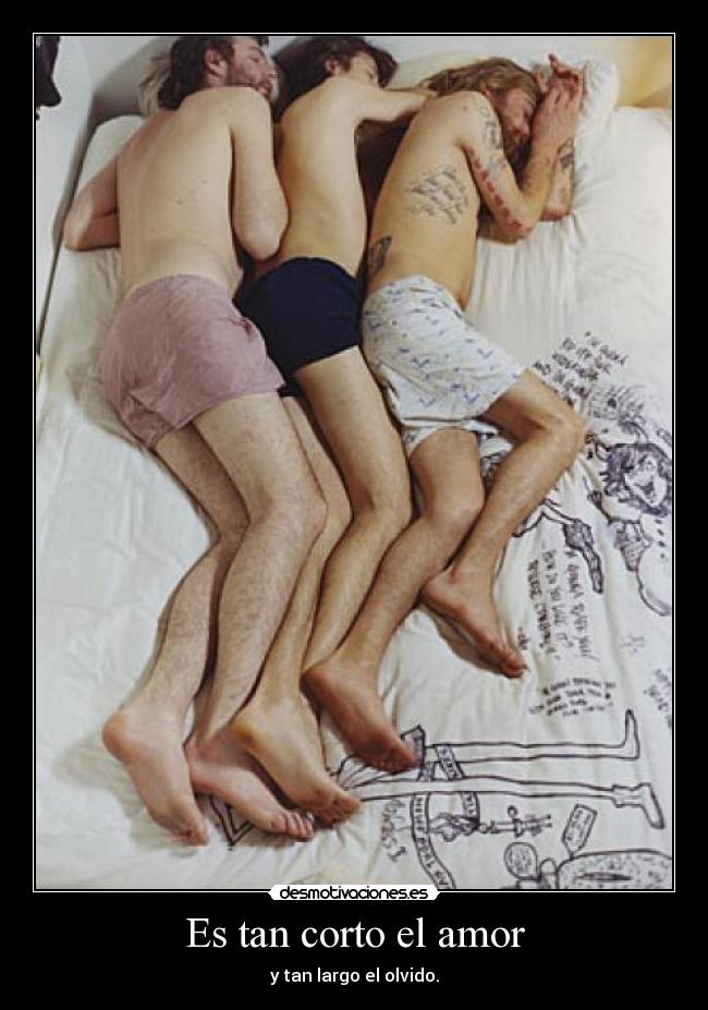 Es tan corto el amor - y tan largo el olvido.