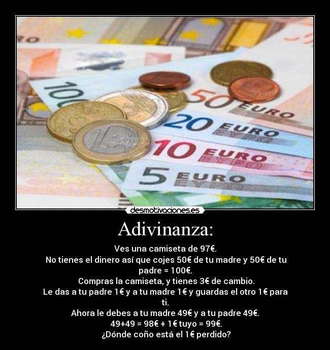Adivinanza: - 