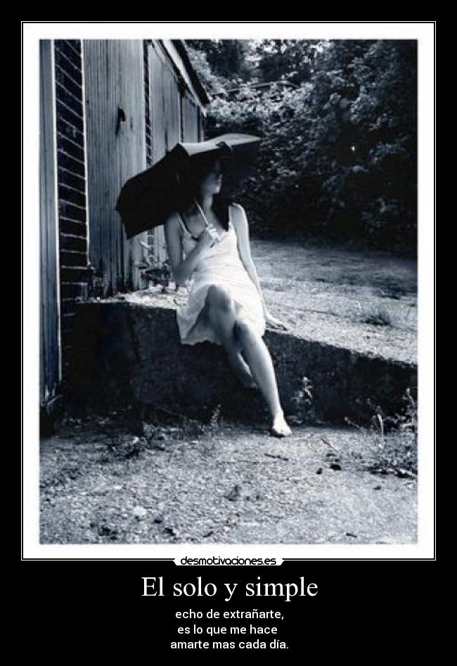 El solo y simple -