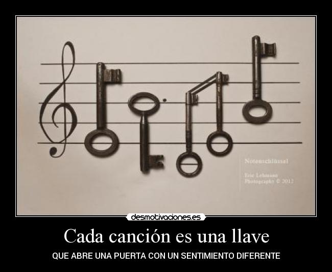 Cada canción es una llave -