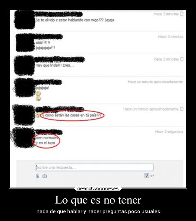 Lo que es no tener - 