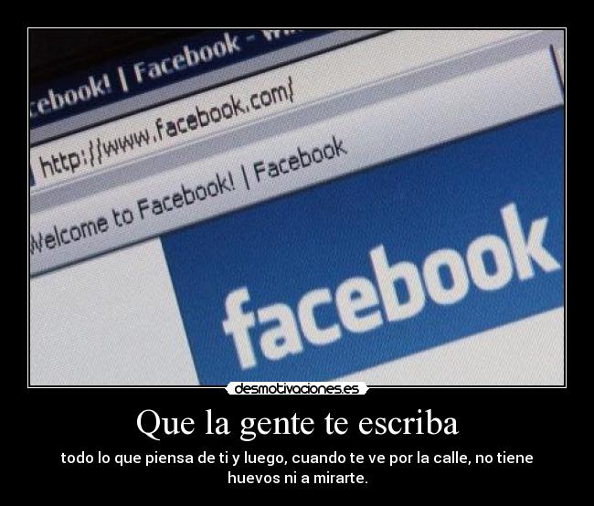 Que la gente te escriba -