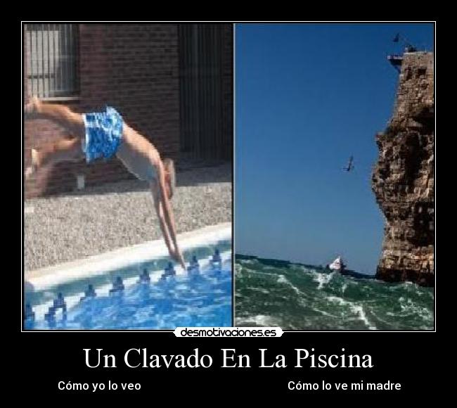 Un Clavado En La Piscina -