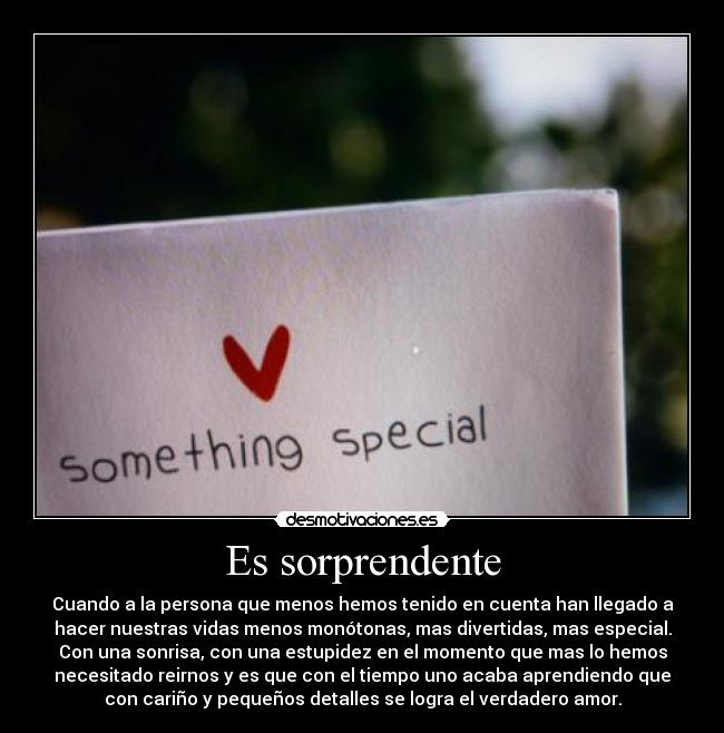 Es sorprendente - 