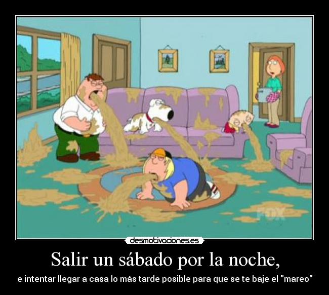 Salir un sábado por la noche, -