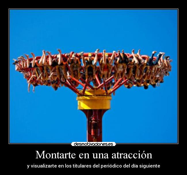 Montarte en una atracción - 
