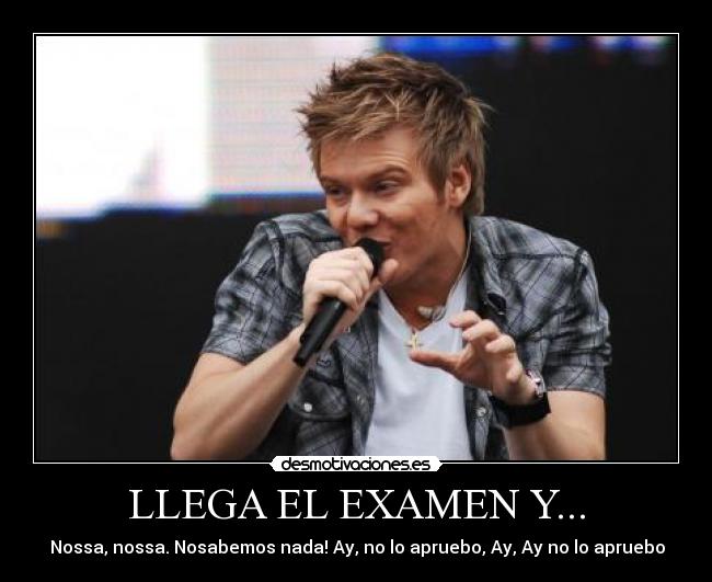 LLEGA EL EXAMEN Y... -