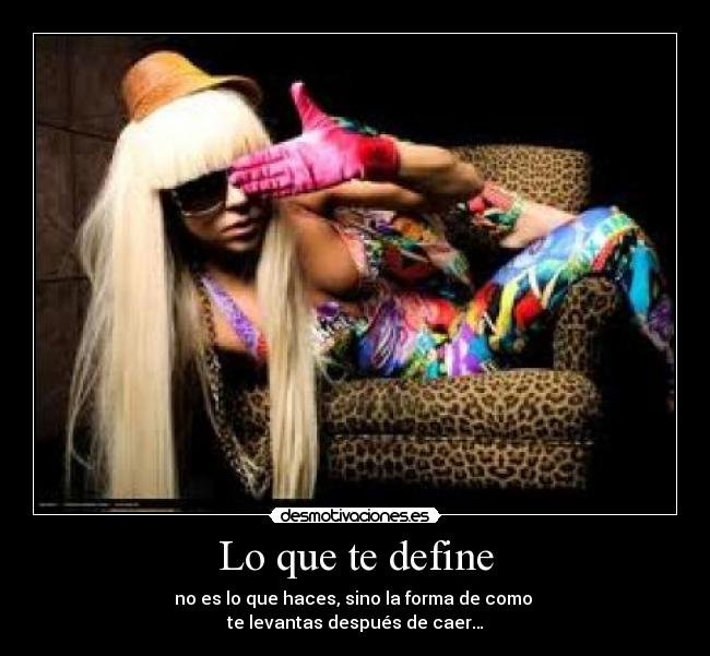 Lo que te define -