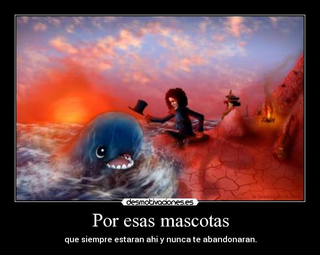 Por esas mascotas - que siempre estaran ahi y nunca te abandonaran.