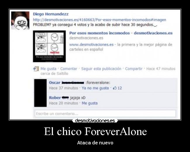 carteles foreveralone desmotivaciones