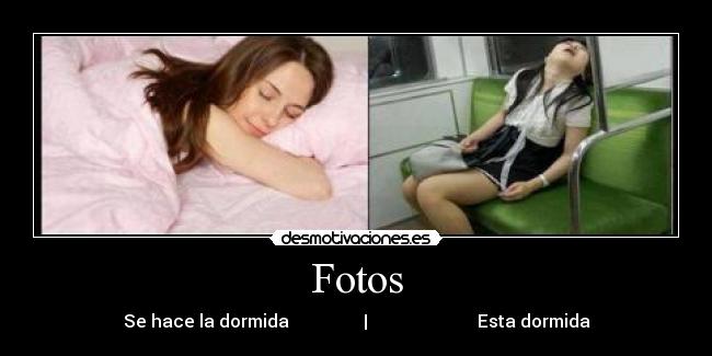 Fotos - Se hace la dormida                 |                         Esta dormida