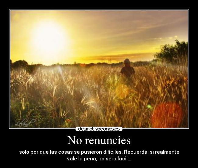 No renuncies - 