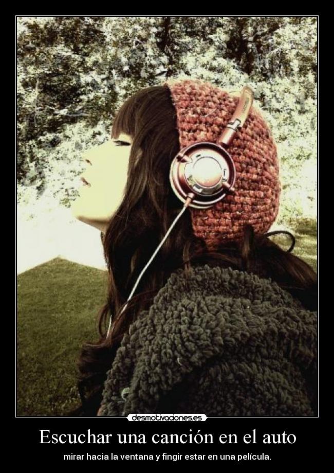 Escuchar una canción en el auto - 