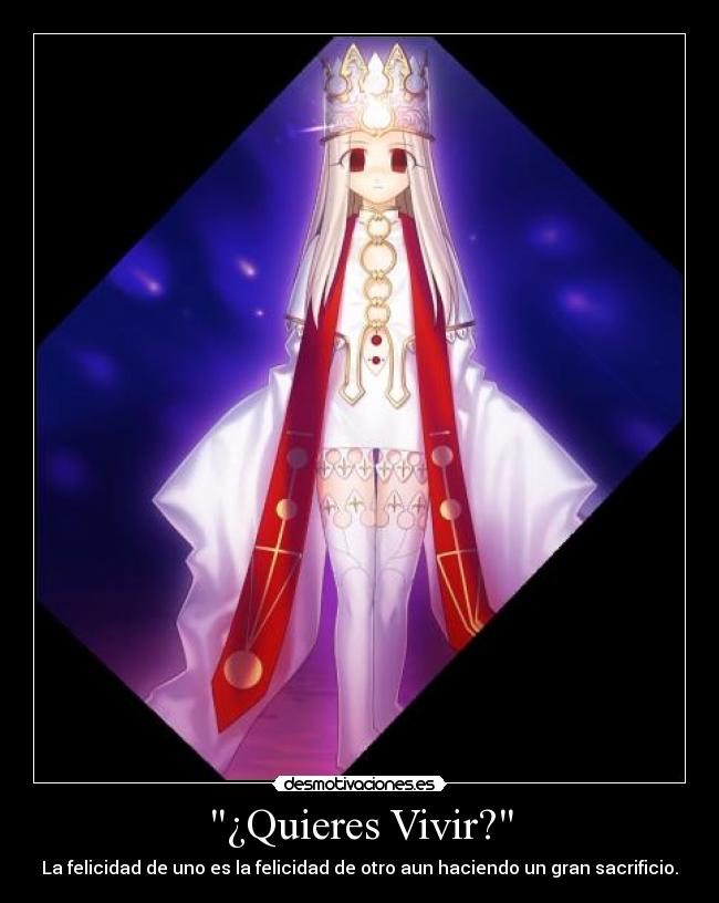 ¿Quieres Vivir? - La felicidad de uno es la felicidad de otro aun haciendo un gran sacrificio.