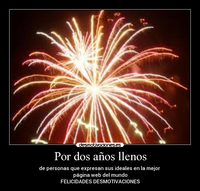 Por dos años llenos - 