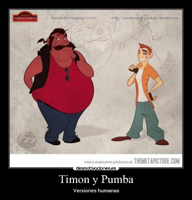 Timon y Pumba - Versiones humanas