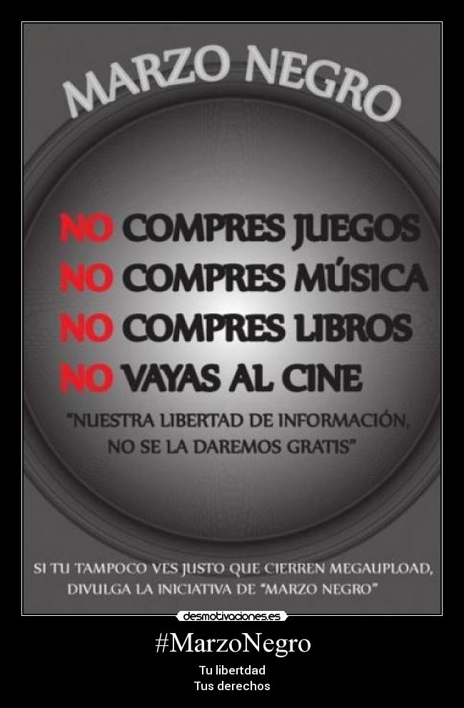 carteles marzo negro desmotivaciones