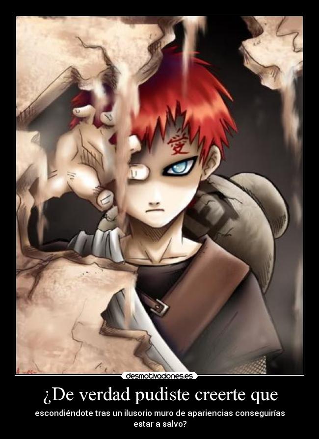 carteles darkskyx objetivamente empirico nomiresaqui continua homenaje gaara del anime naruto desmotivaciones