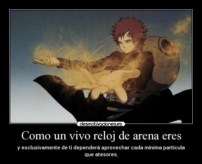 carteles darkskyx empirico nomiresaqui finaliza homenaje gaara del anime naruto vive vida desmotivaciones