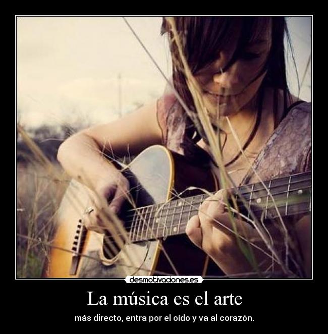 La música es el arte -