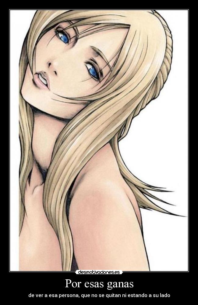 Por esas ganas -