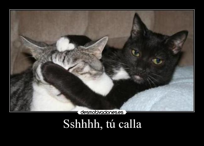 Sshhhh, tú calla -