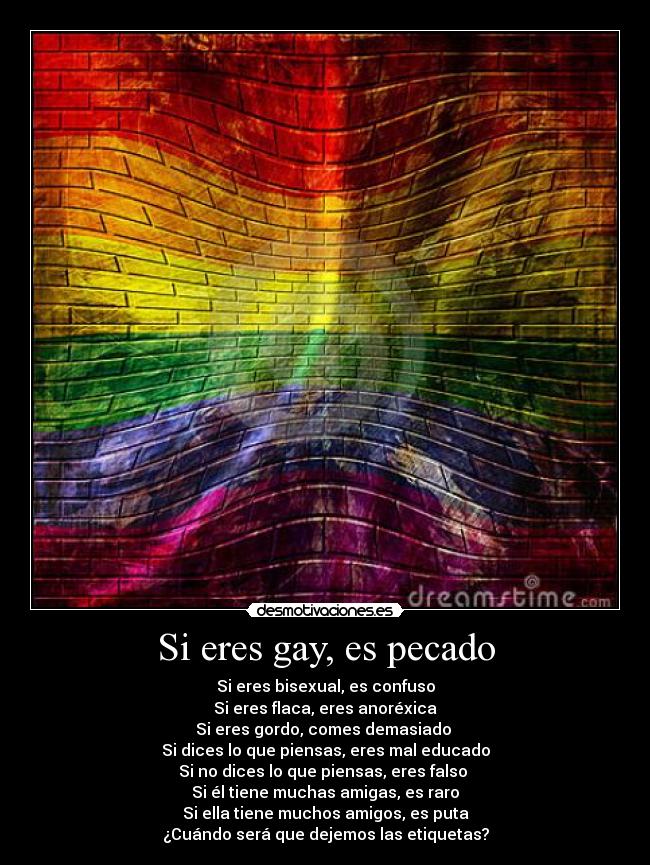 Si eres gay, es pecado - 