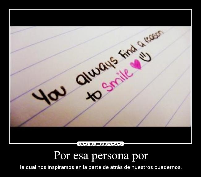 Por esa persona por - 