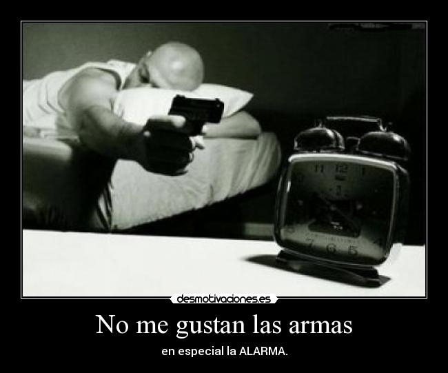 No me gustan las armas -