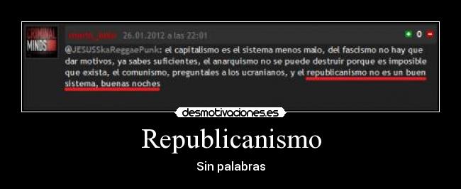 Republicanismo - Sin palabras