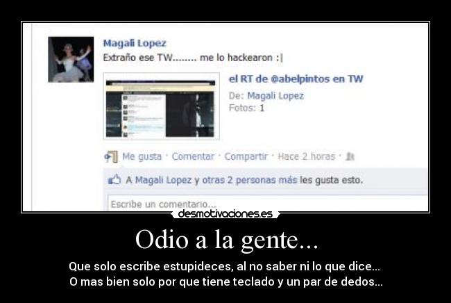 Odio a la gente... - 