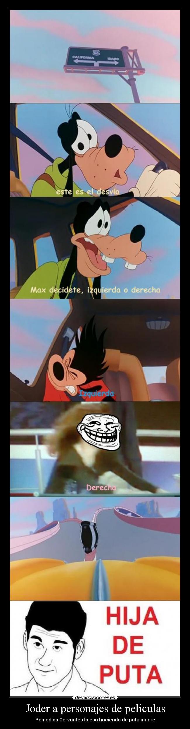Joder a personajes de peliculas -