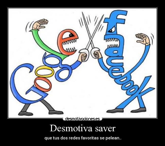 Desmotiva saver - que tus dos redes favoritas se pelean..