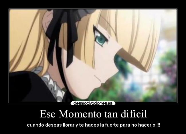 Ese Momento tan difícil -