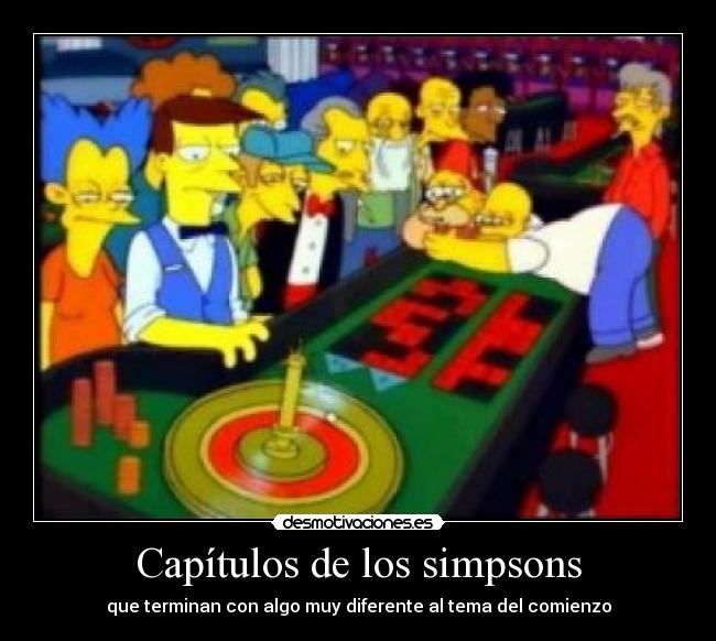 Capítulos de los simpsons - que terminan con algo muy diferente al tema del comienzo