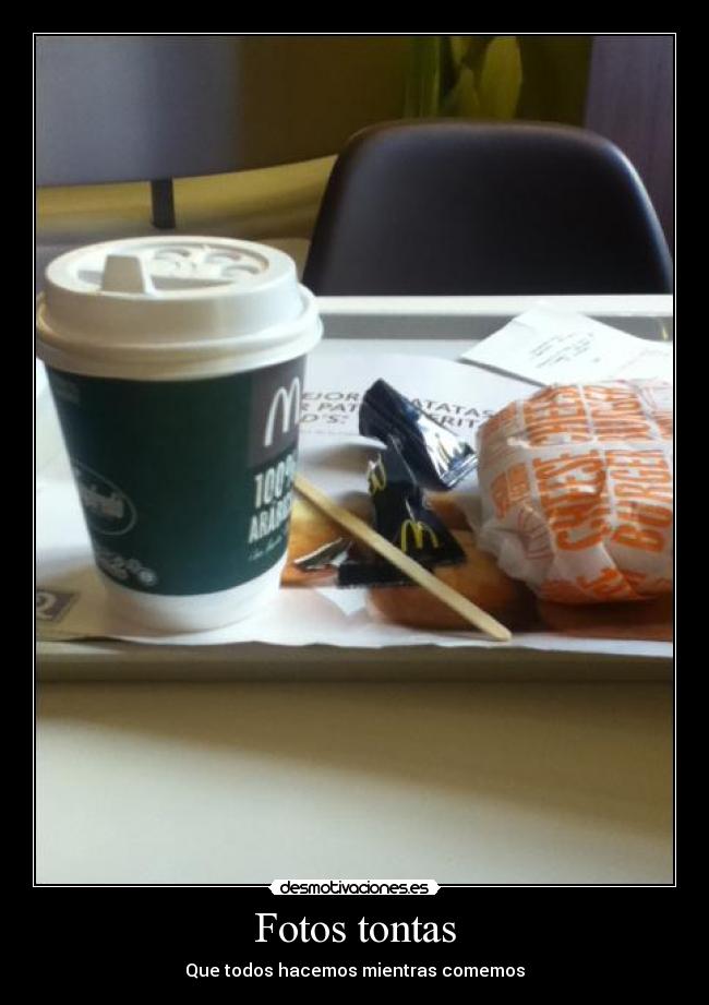 Fotos tontas - Que todos hacemos mientras comemos