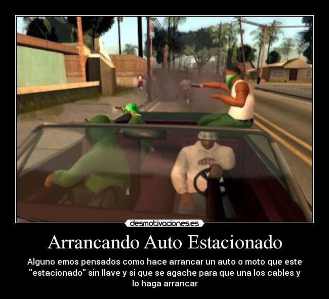 Arrancando Auto Estacionado - 