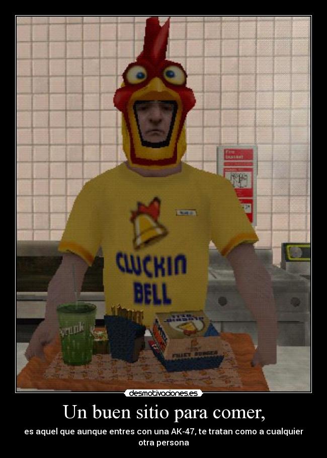 Un buen sitio para comer, -