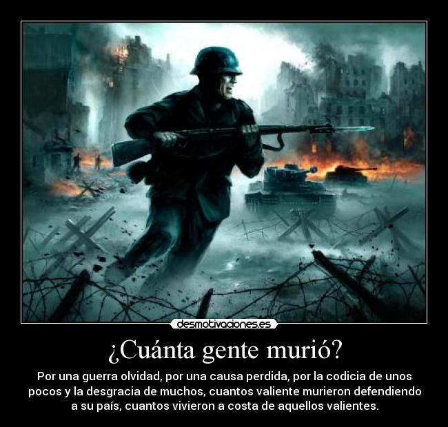 ¿Cuánta gente murió? -