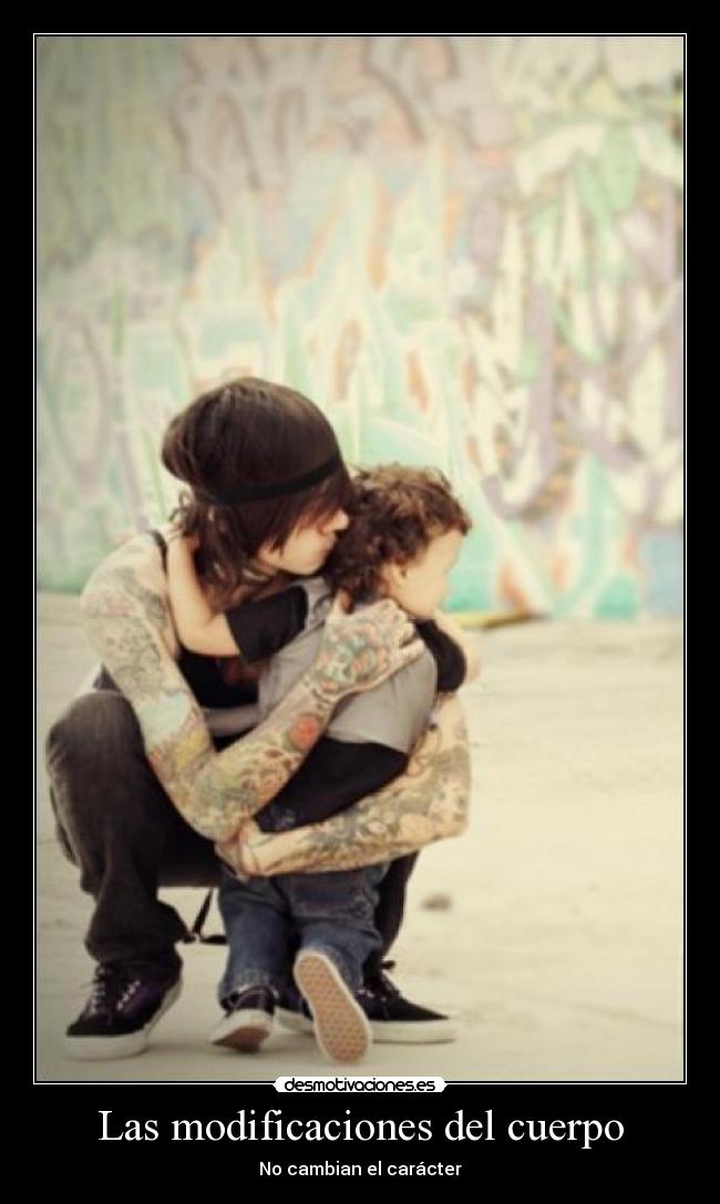 carteles las modificaciones del cuerpo cambian caracter desmotivaciones