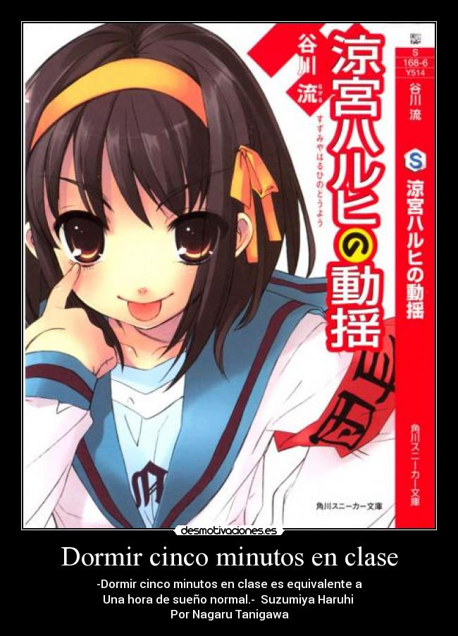Dormir cinco minutos en clase -