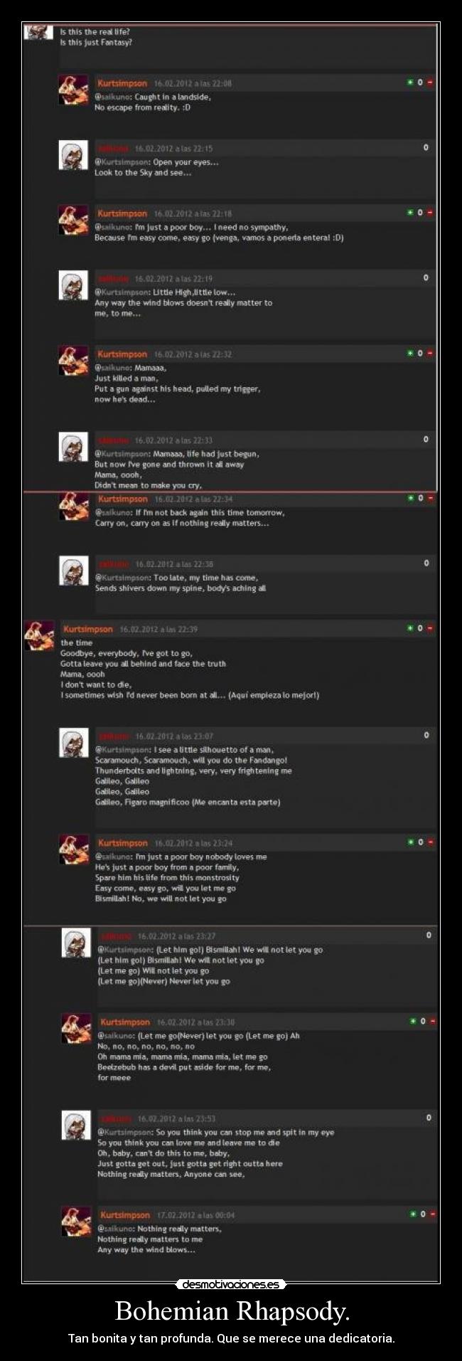 Bohemian Rhapsody. -