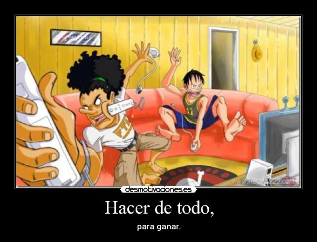 carteles one piece luffy casi mata usopp xdd desmotivaciones