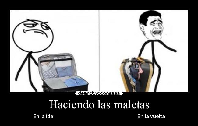 Haciendo las maletas -