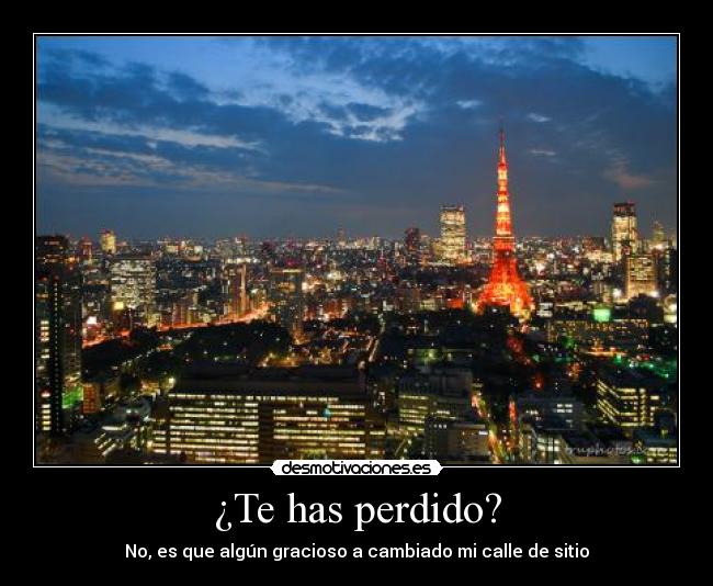 ¿Te has perdido? - 